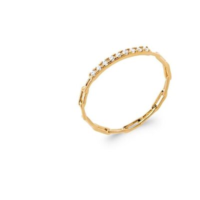 NESNA Ring in Gold Plated and Zirconium