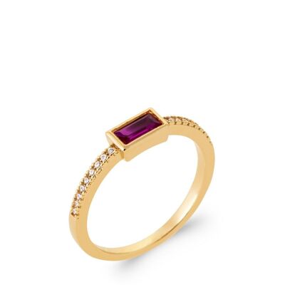 MACKAY Ring in Gold Plated and Zirconium