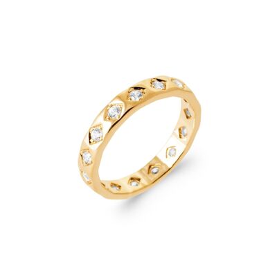 CAMBERRA Alliance Ring in Gold Plated and Zirconium