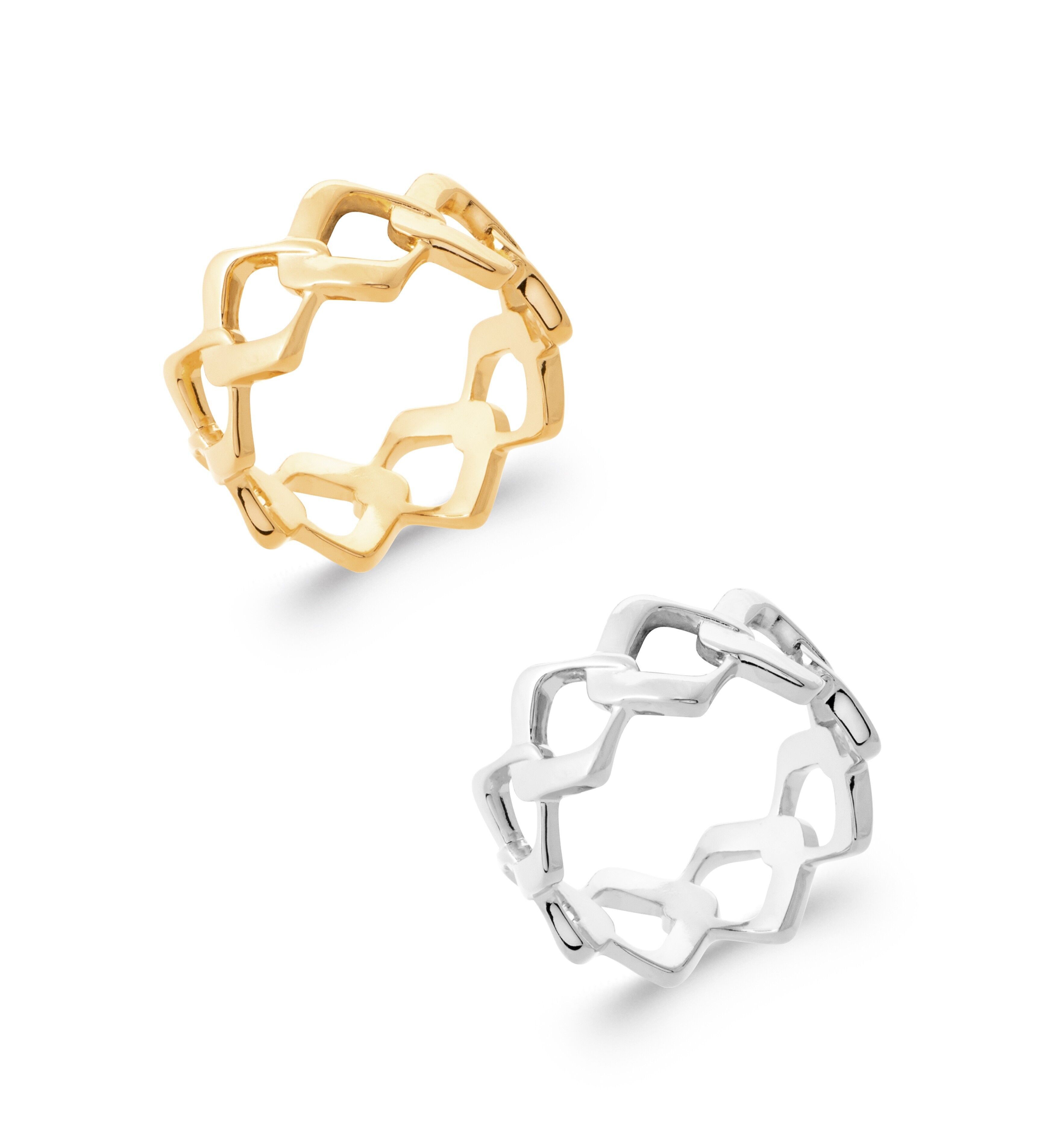 SAMBAVA-Ring in vergoldeter oder versilberter Ausführung