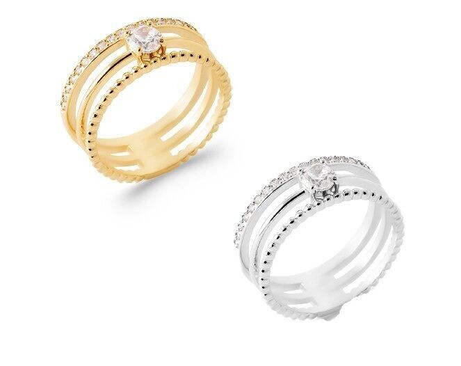 GALLIPOLI Ring Drei Ringe versilbert oder vergoldet