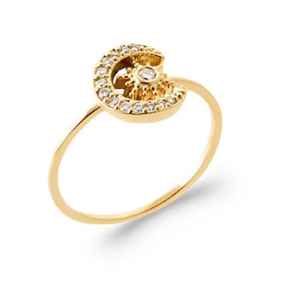 Ring... in Gold Plated and Zirconium
