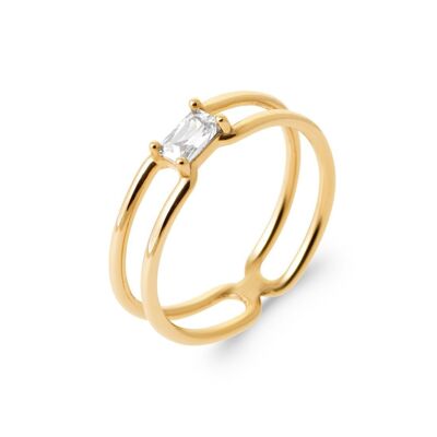 ADELAIDE Ring in Gold Plated and Zirconium
