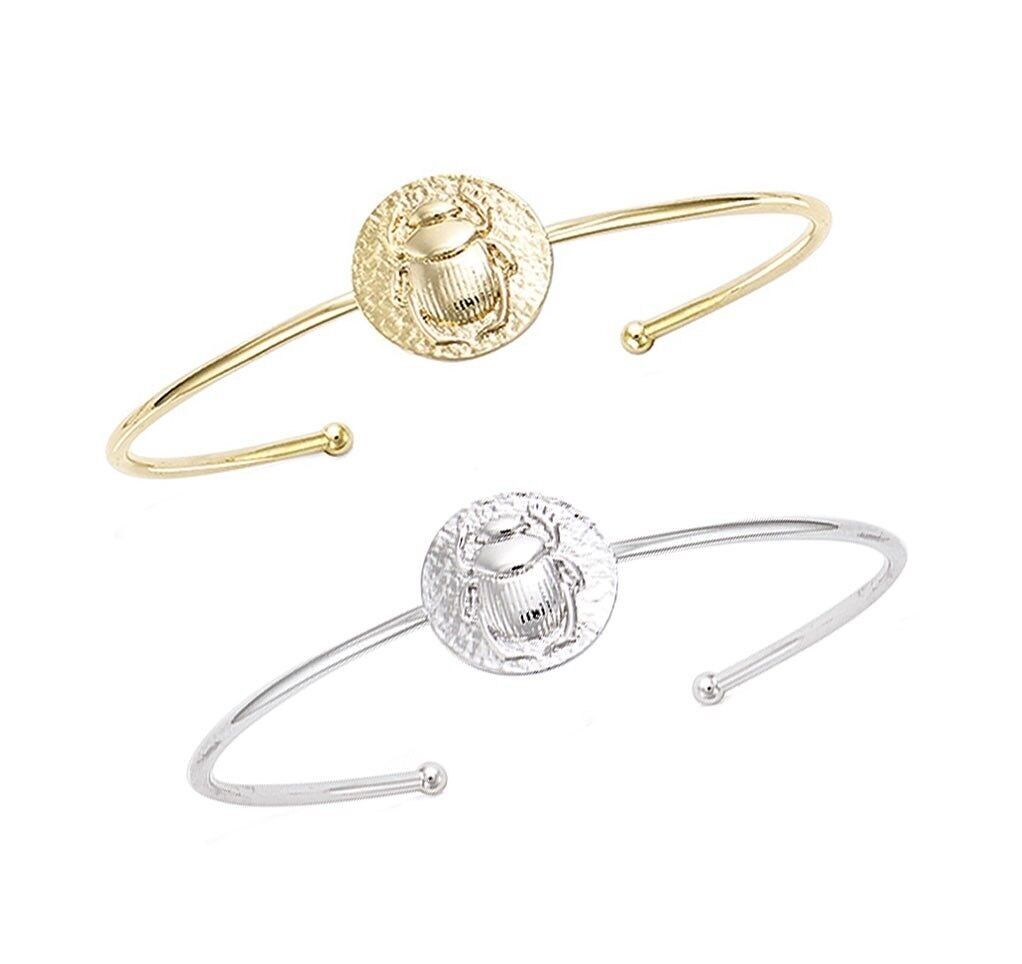 KHEPRI-Armreif in vergoldeter oder versilberter Ausführung