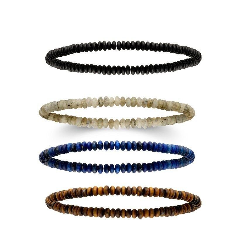 ALIWA Elastisches Armband aus Natursteinen