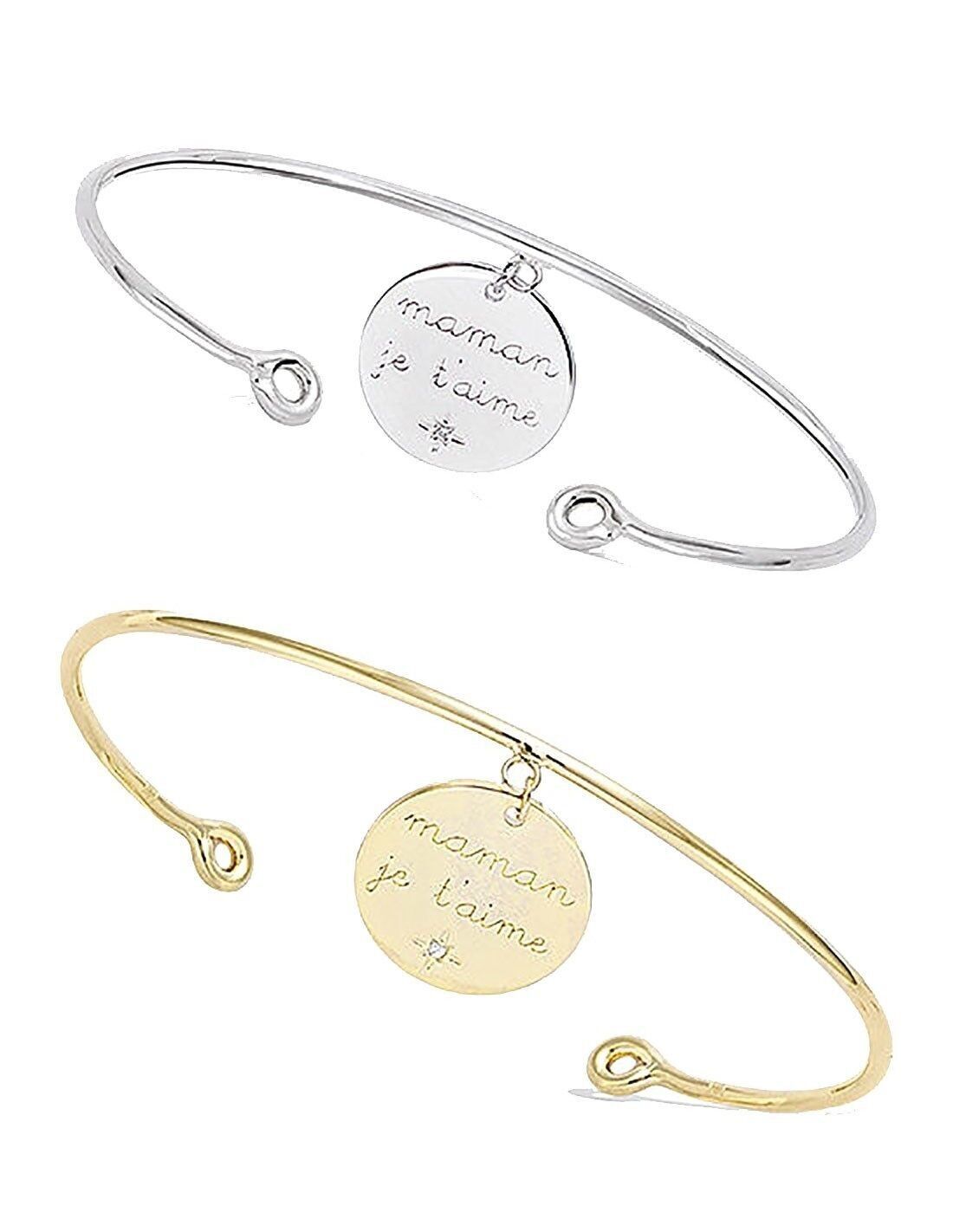 MUMS-Armreif „Mama, ich liebe dich“ in Silber