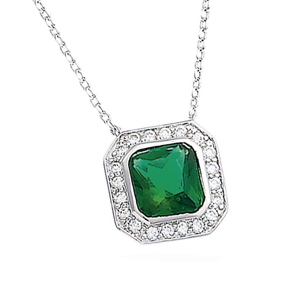 SOPRANO-Halskette aus Silber und farbigem Stein