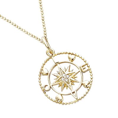COMPASS Necklace in Gold Plated