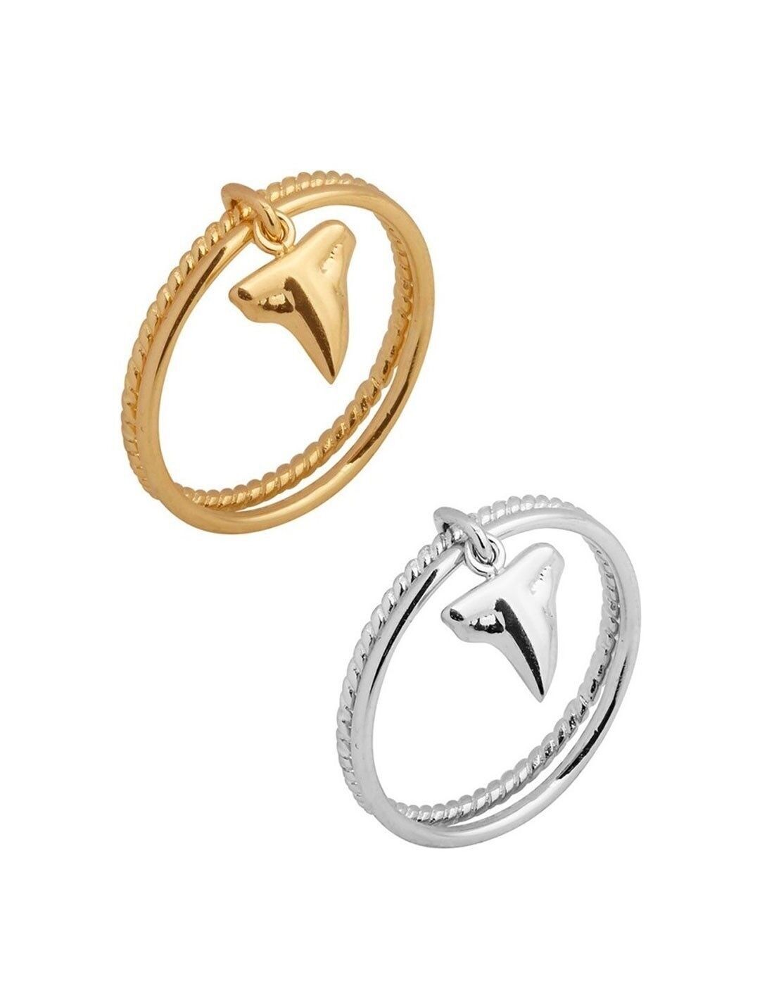 SQUALE-Ring in Silber oder vergoldet