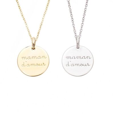 MUMS “Mom of Love” Pendant in Gold Plated