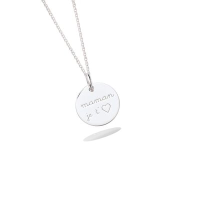 MUMS “Mom I ♥” pendant in Silver
