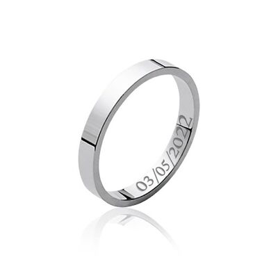 SANTUOKA Wedding Ring in Silver (3 widths)