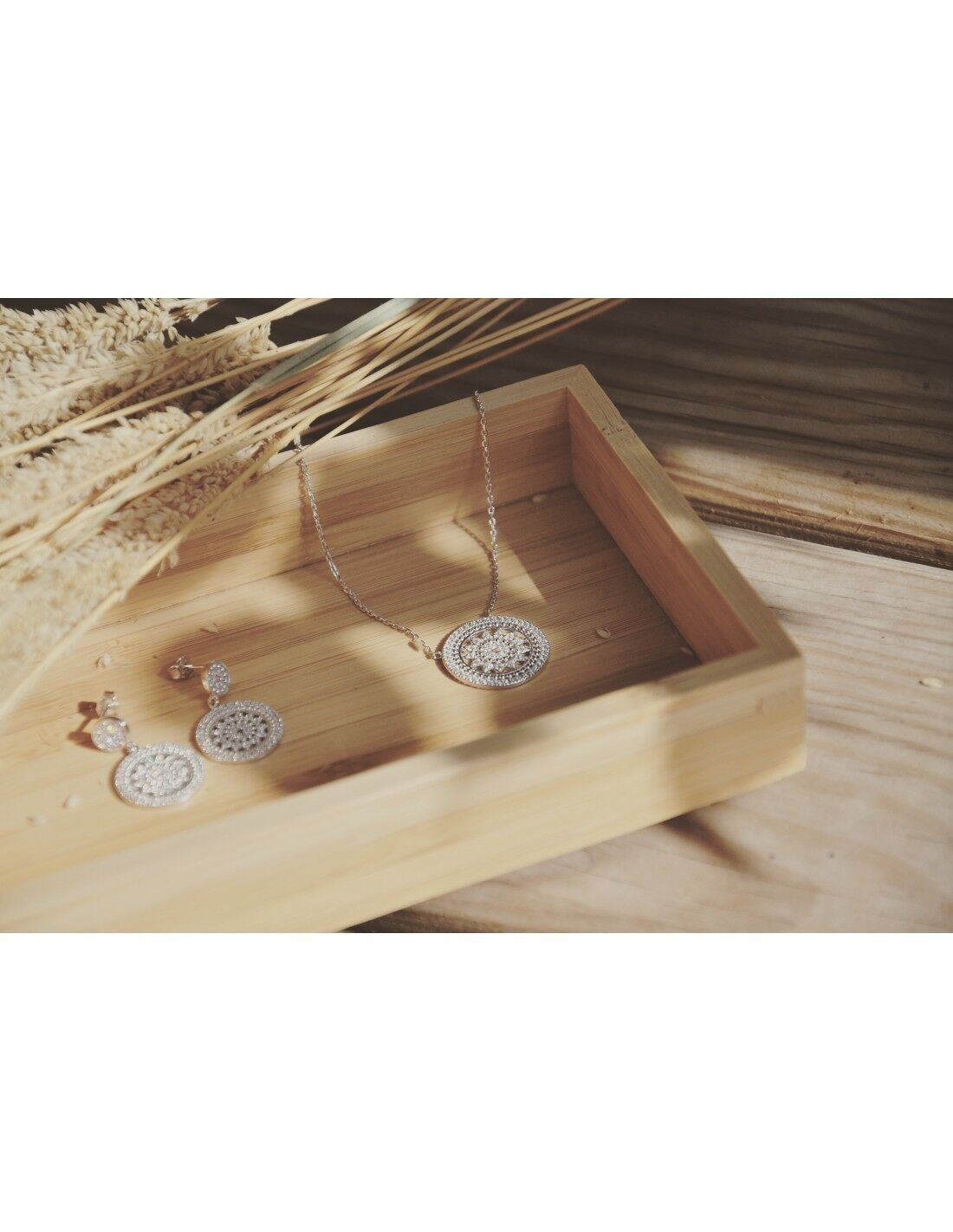 BRISBANE-Halskette aus Silber und Zirkonium