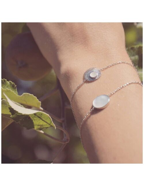 Bracelet FULLMOON en Argent et Nacre