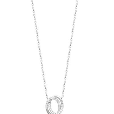 SHANGHAI Necklace in Silver and Zirconium