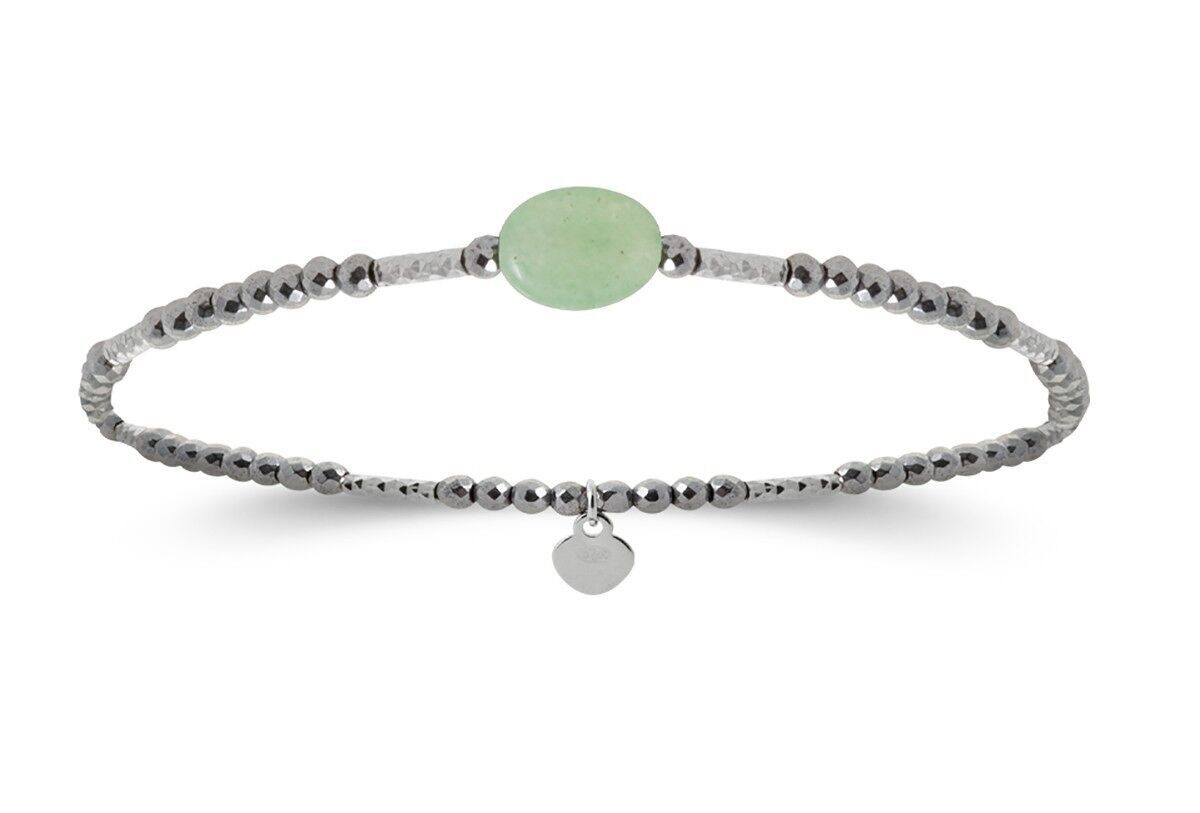 LAGOON-Armband aus Silber und Naturstein