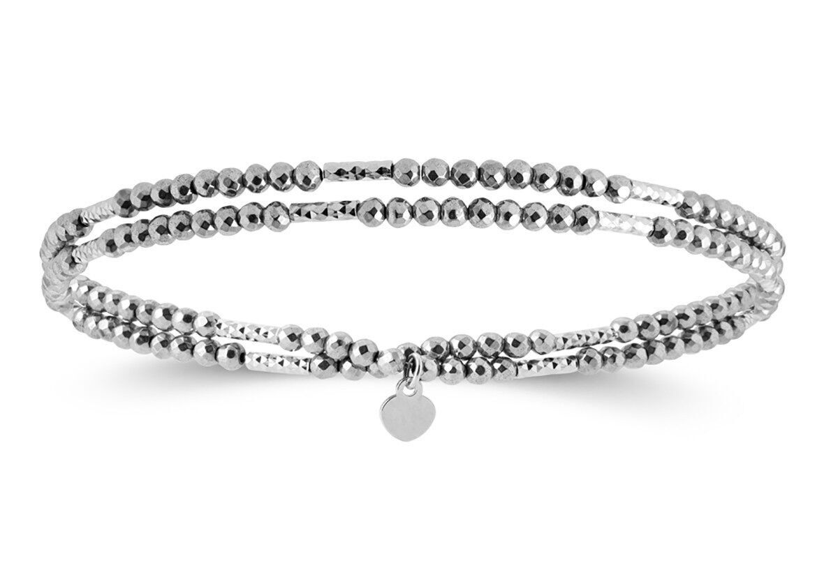ETNA-Armband aus Silber und Hämatit