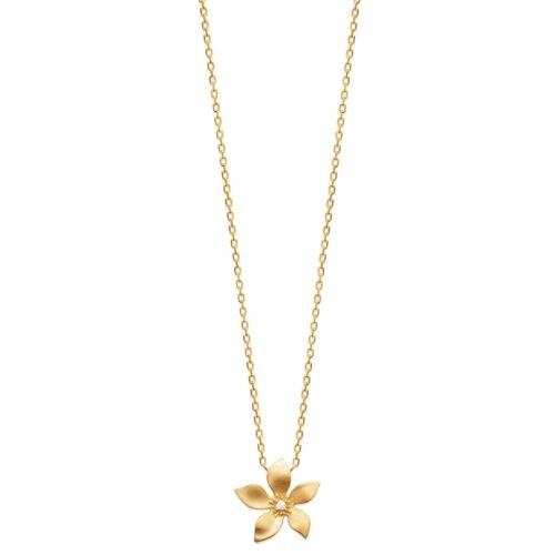 Collier LILY en Plaqué Or et Zirconium