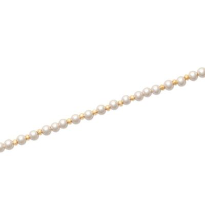 PEARL-Armband vergoldet und Perlen