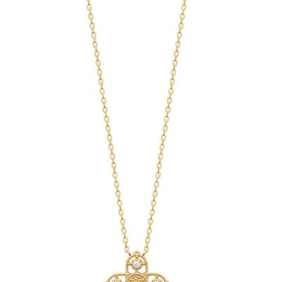 FIRENZE Necklace in Gold Plated and Zirconium