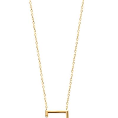 DEAUVILLE Necklace in Gold Plated and Zirconium