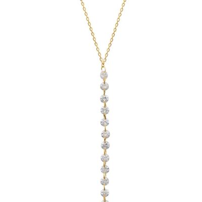 BEVERLY HILLS Necklace in Gold Plated and Zirconium