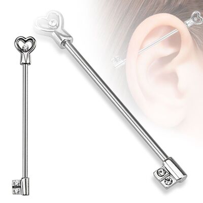 TANYA Industrial Piercing aus Stahl und Zirkonium