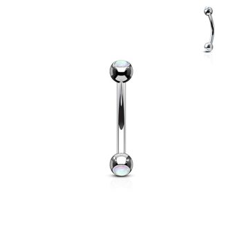 Piercing Barbell ROKIA en Acier et Opale 7