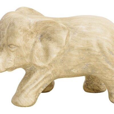 Elefante decorativo de arcilla 20x14cm-Dekofiguren -