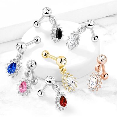 TERA Tragus Piercing mit Chirurgenstahl und Zirkonium