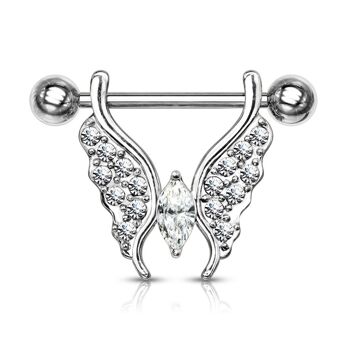 Piercing Téton ABIA en Acier et Zirconium 2