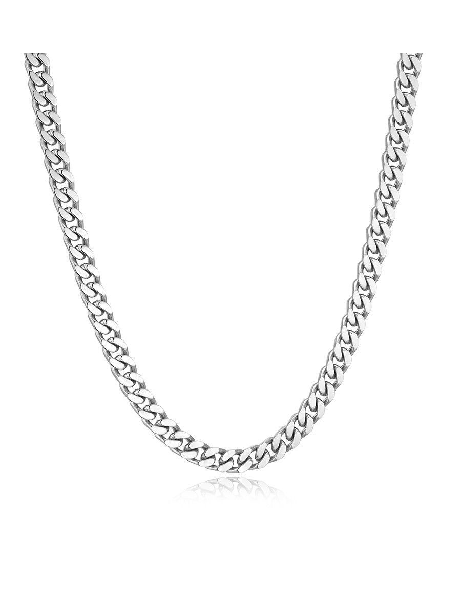 CURB-Halskette aus vergoldetem Stahl