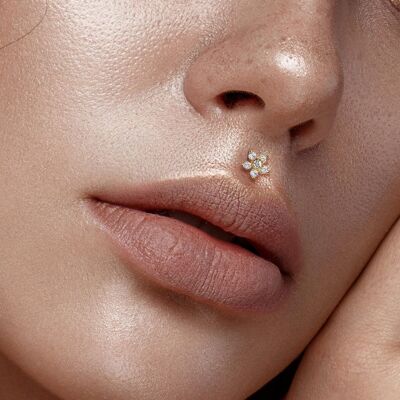 Piercing Labret Monroe SAMANTHA en Acier et Zirconium