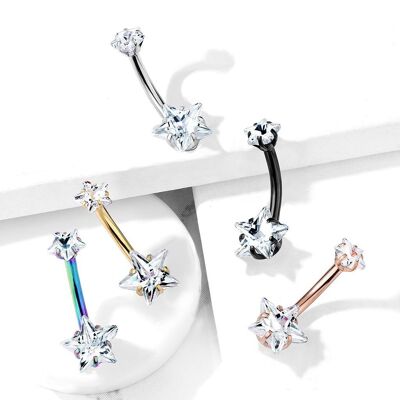 TALEA Bauchnabelpiercing aus Stahl und Zirkonium