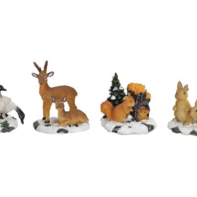 Miniature Christmas figures made of poly