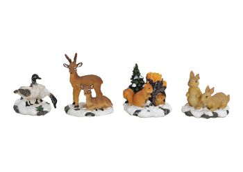 Figurines de Noël miniatures en poly