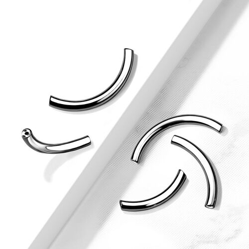 DIY Piercing Tige Implant Barbell Courbé en Titane