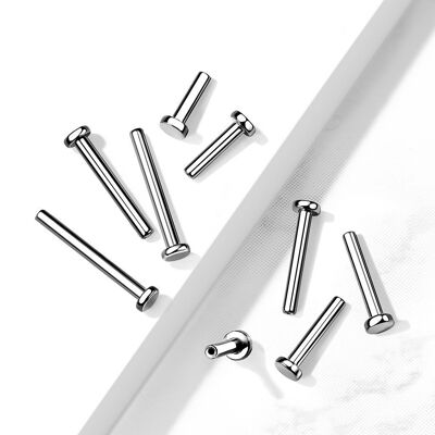 Piercing per asta per impianto Labret con bilanciere fai-da-te in titanio