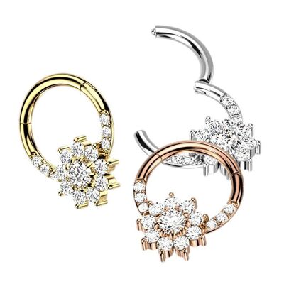 TATIANA Piercing aus Stahl und Zirkonium