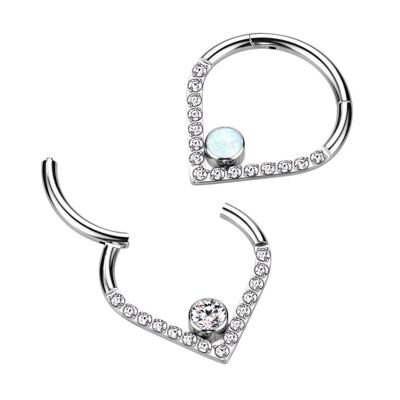 VELONA Piercing aus Titan und Zirkonium