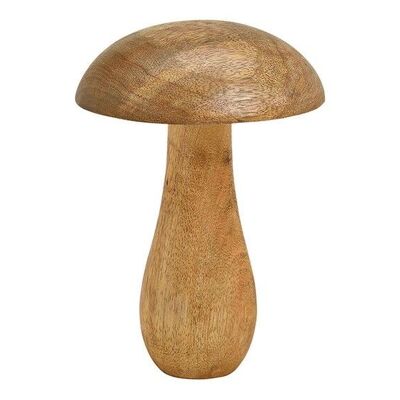 Mango wood mushroom brown (W / H / D) 12x17x12cm