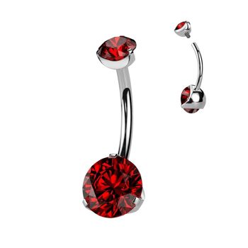 Piercing Nombril KEONA en Titane et Zirconium 14