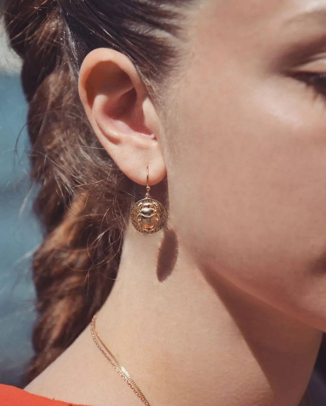 KHEPRI vergoldete Ohrringe