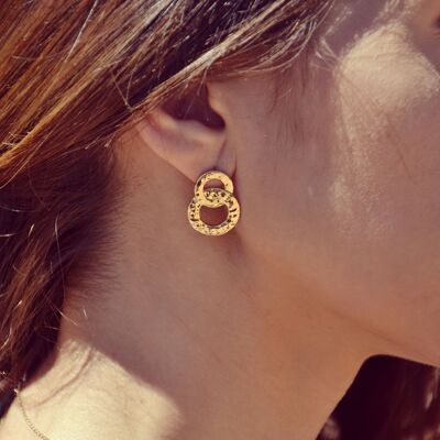 MICHIGAN Earrings in Gold Plated
