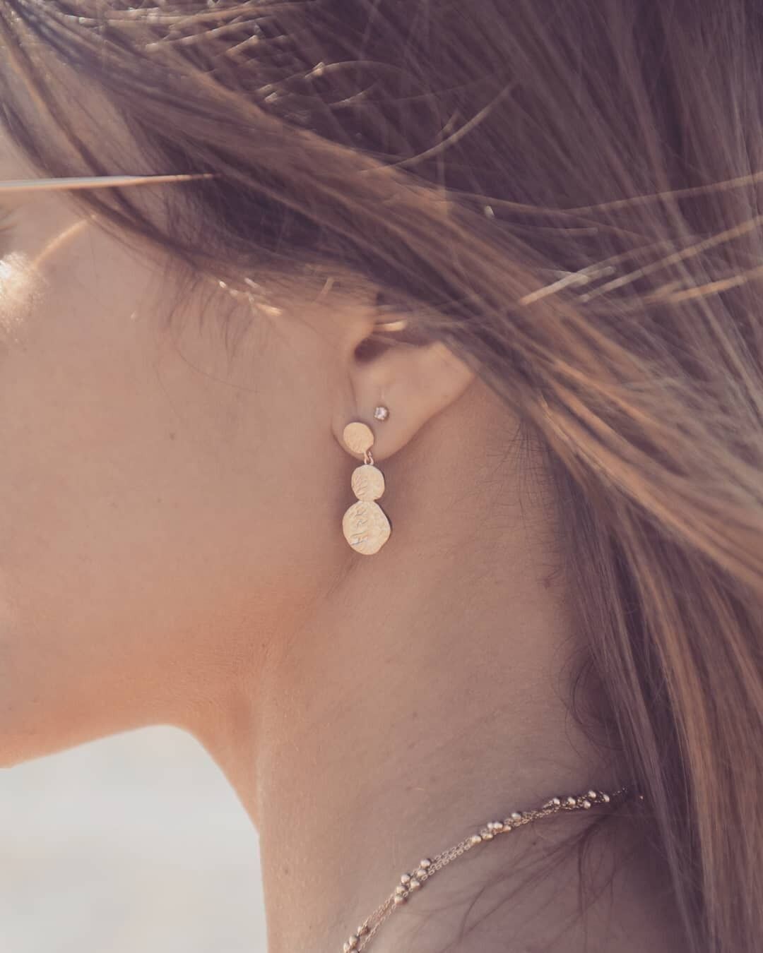 Boucles d'Oreilles PETRA en Plaqué Or