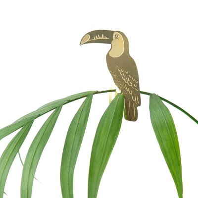 Plant Animal Toucan Brass