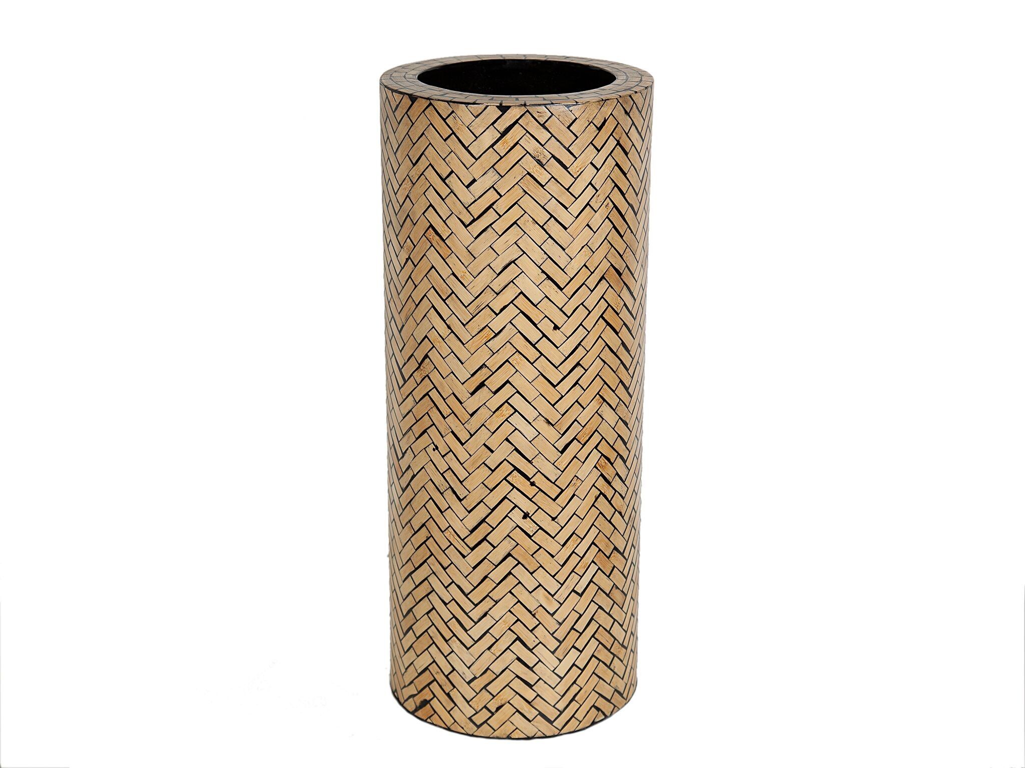 DM/BAMBOO INCRUST UMBRELLA STAND. HM11023