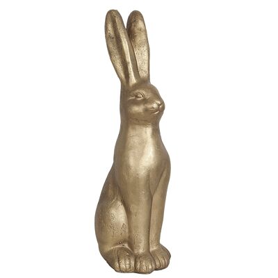 LAPIN CÉRAMIQUE DORÉ 18X18X58CM HM22410