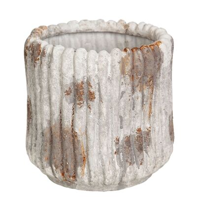 VASO RUSTICO ONDULATO IN CERAMICA 25X24X24CM HM22415