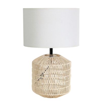WICKER LAMP WITH PANT 30X30X50CM HM11018
